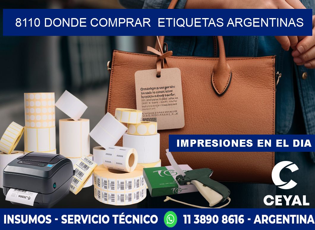 8110 DONDE COMPRAR  ETIQUETAS ARGENTINAS