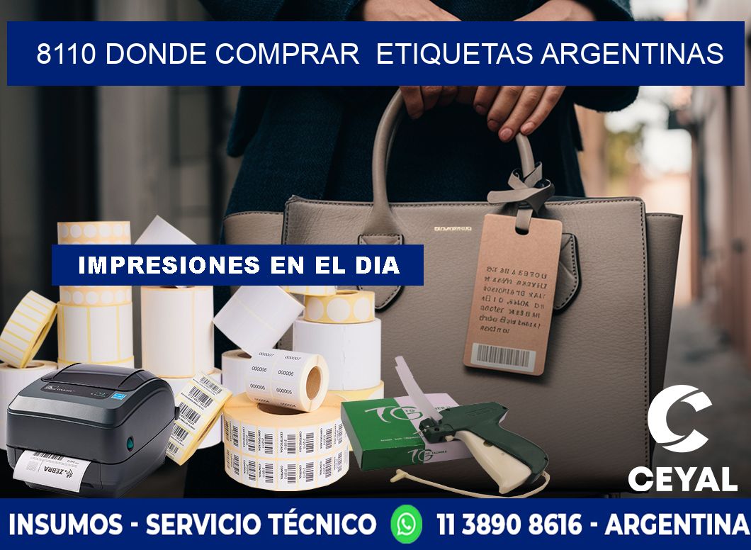 8110 DONDE COMPRAR  ETIQUETAS ARGENTINAS