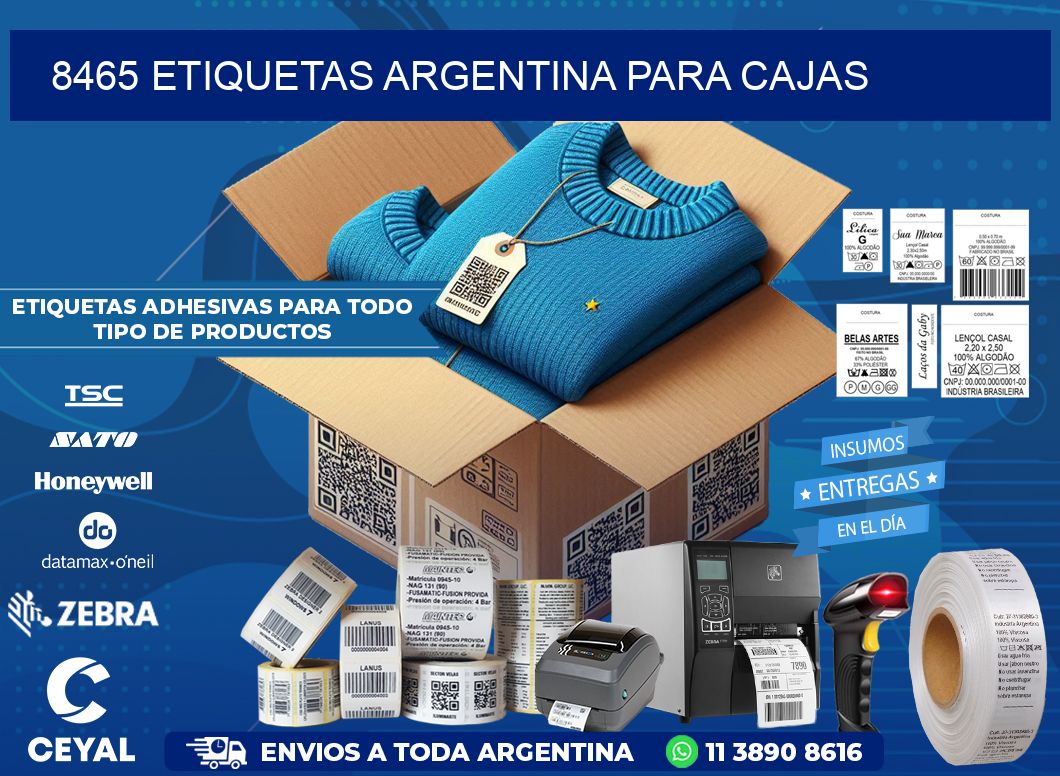 8465 ETIQUETAS ARGENTINA PARA CAJAS