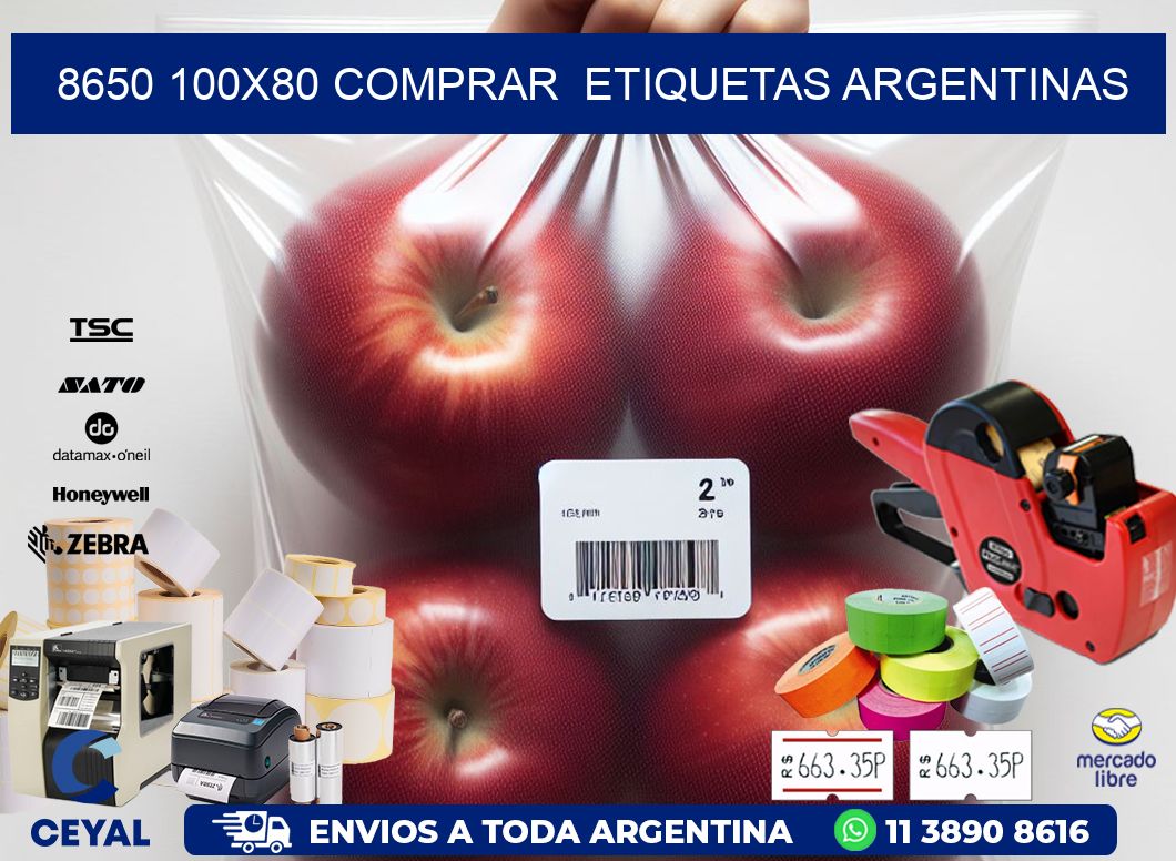 8650 100X80 COMPRAR  ETIQUETAS ARGENTINAS