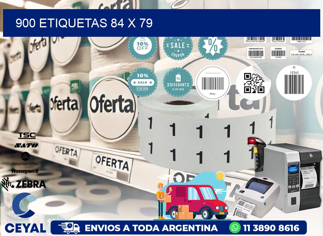 900 ETIQUETAS 84 x 79