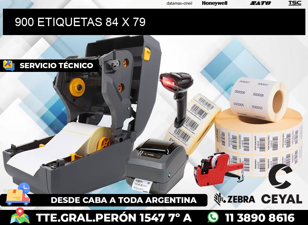900 ETIQUETAS 84 x 79