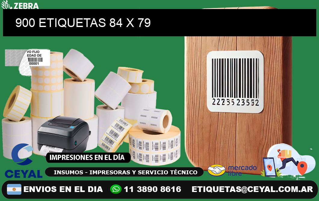 900 ETIQUETAS 84 x 79