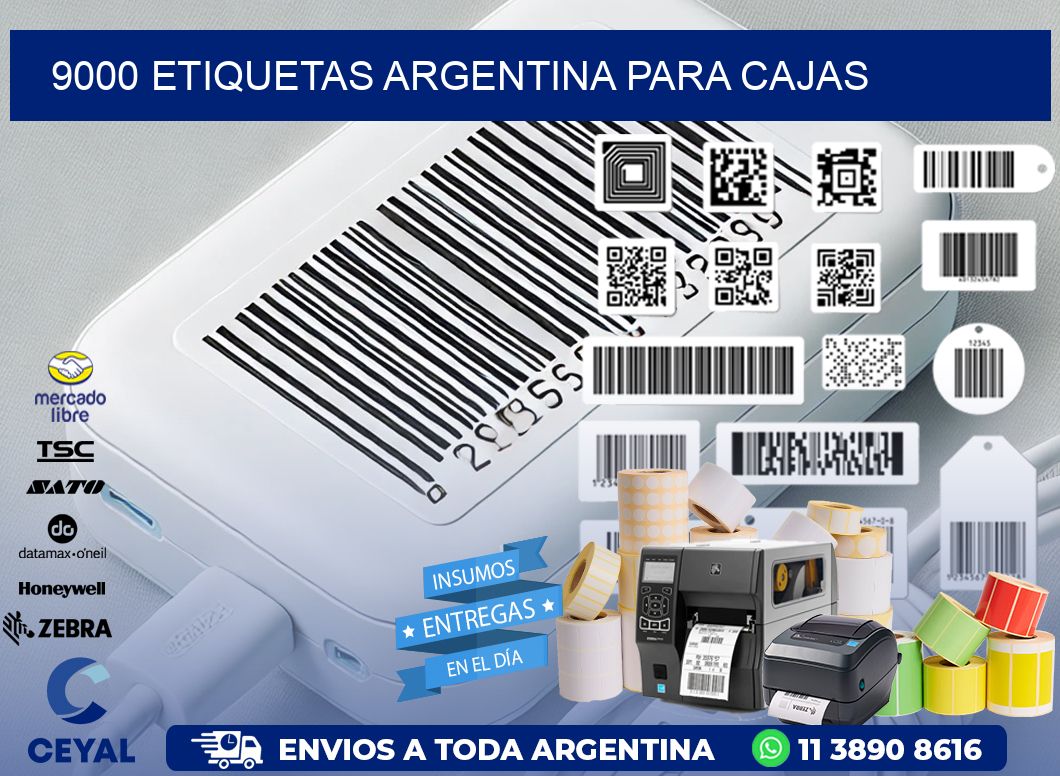 9000 ETIQUETAS ARGENTINA PARA CAJAS