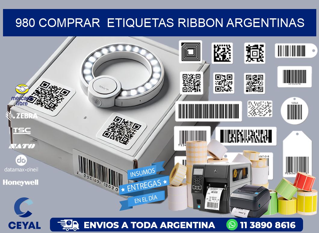 980 COMPRAR  ETIQUETAS RIBBON ARGENTINAS