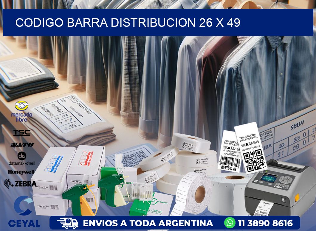 CODIGO BARRA DISTRIBUCION 26 x 49