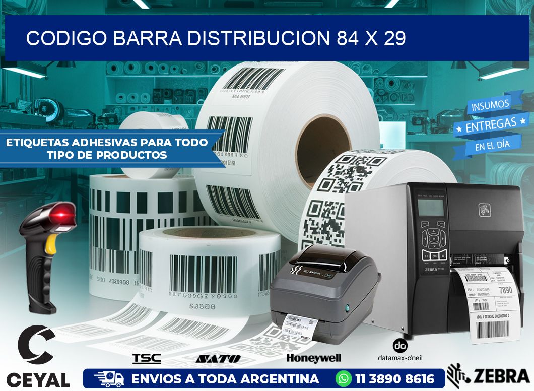 CODIGO BARRA DISTRIBUCION 84 x 29