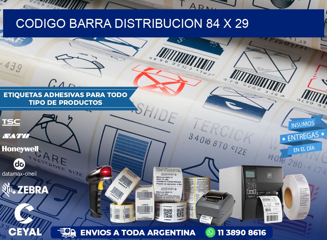 CODIGO BARRA DISTRIBUCION 84 x 29