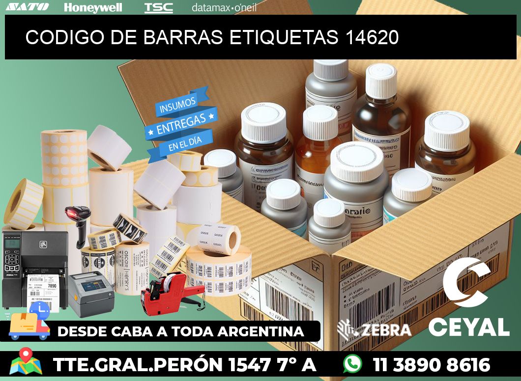 CODIGO DE BARRAS ETIQUETAS 14620