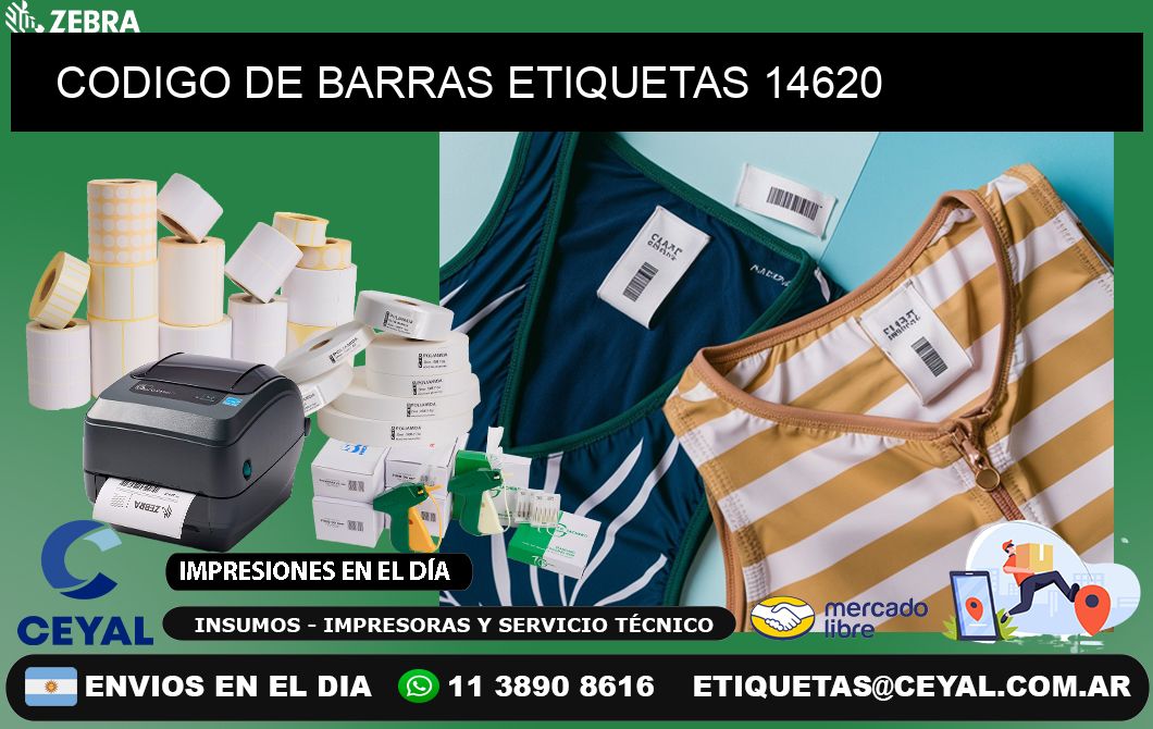 CODIGO DE BARRAS ETIQUETAS 14620