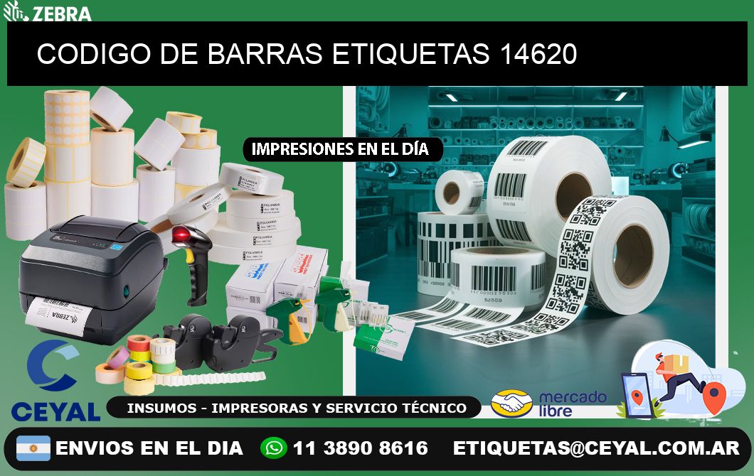 CODIGO DE BARRAS ETIQUETAS 14620