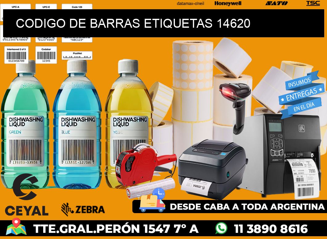 CODIGO DE BARRAS ETIQUETAS 14620