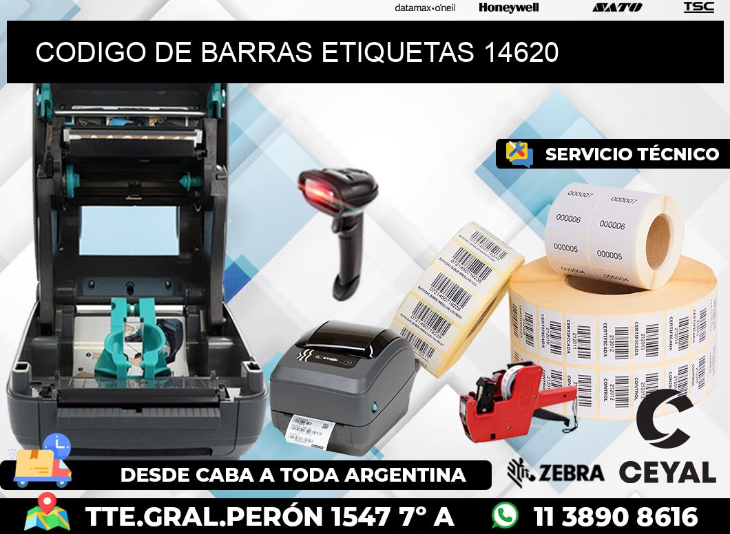 CODIGO DE BARRAS ETIQUETAS 14620
