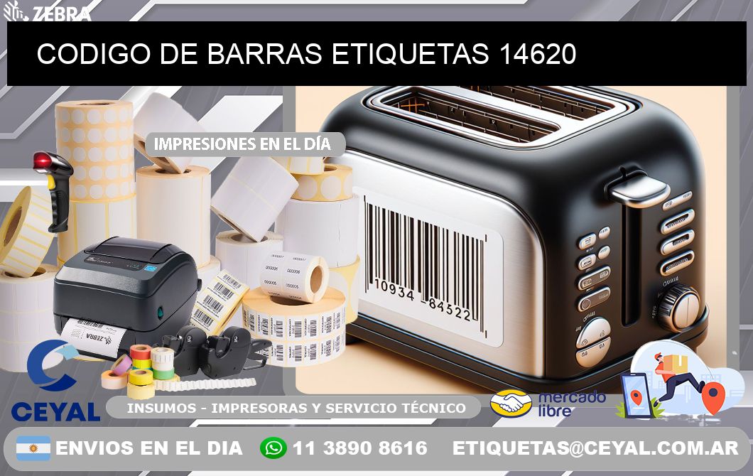 CODIGO DE BARRAS ETIQUETAS 14620