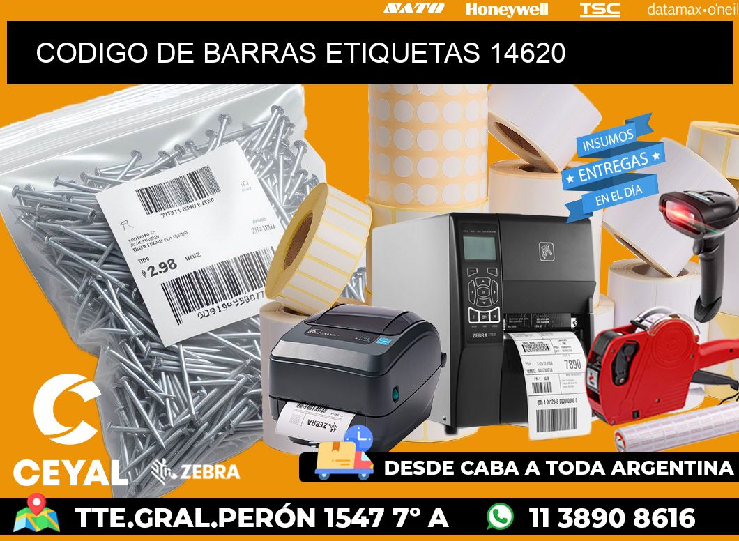 CODIGO DE BARRAS ETIQUETAS 14620