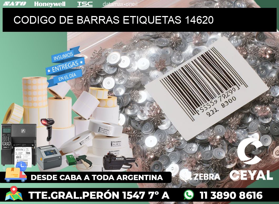 CODIGO DE BARRAS ETIQUETAS 14620