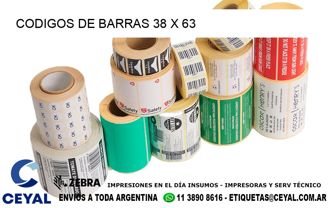 CODIGOS DE BARRAS 38 x 63