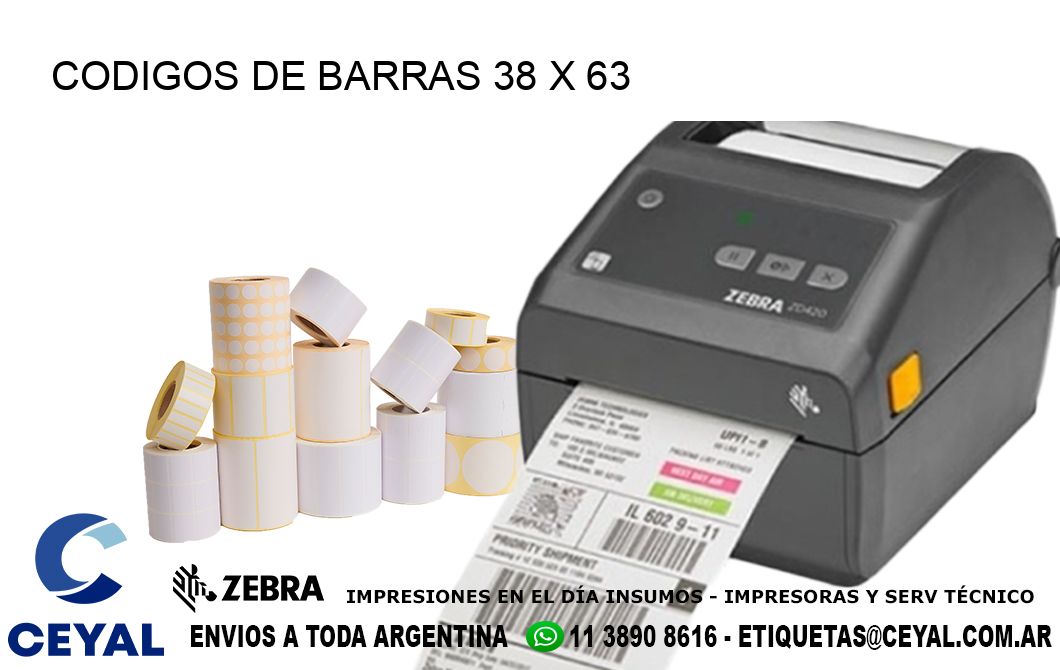 CODIGOS DE BARRAS 38 x 63