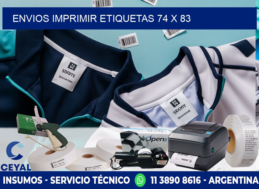 ENVIOS IMPRIMIR ETIQUETAS 74 x 83