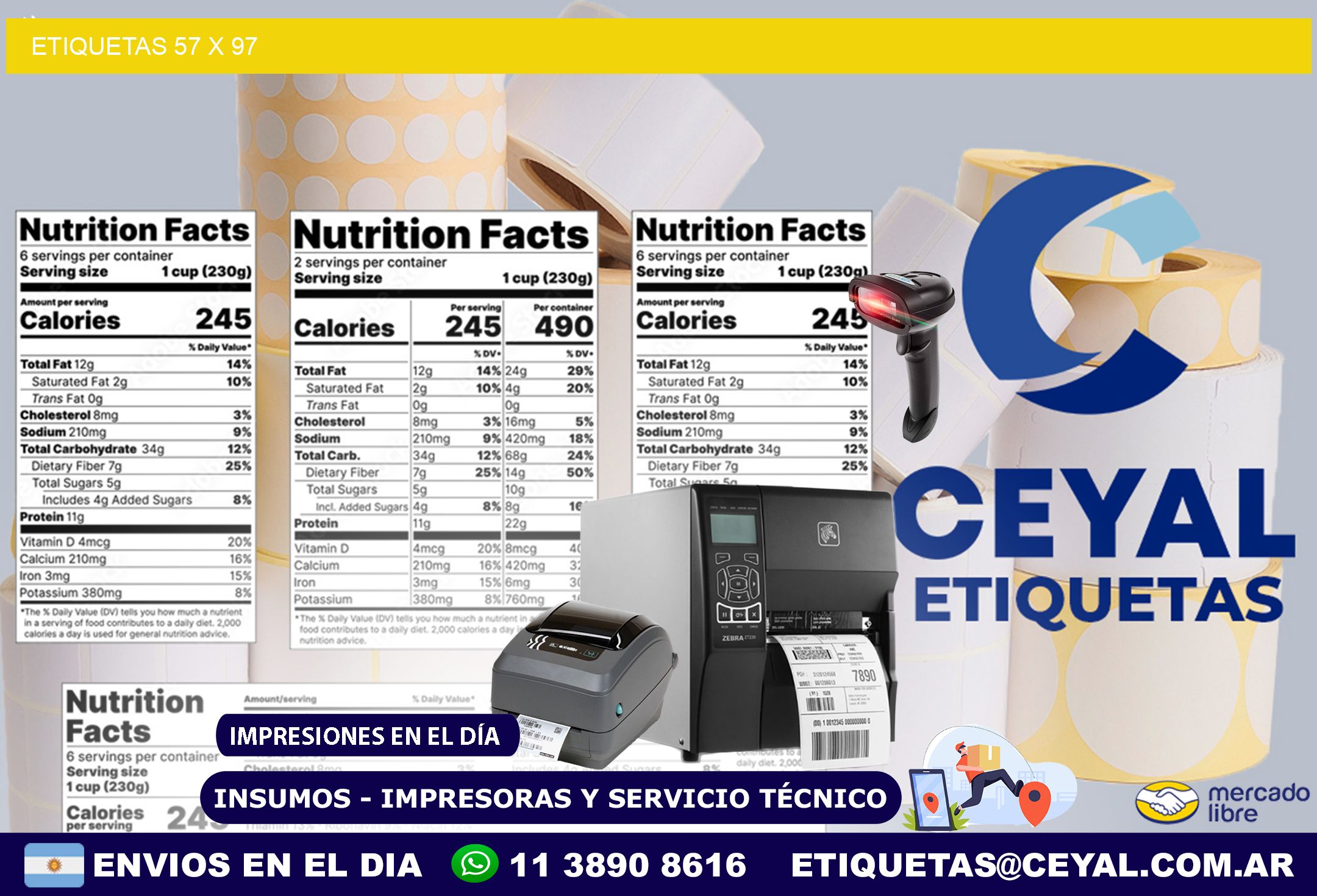 ETIQUETAS 57 x 97