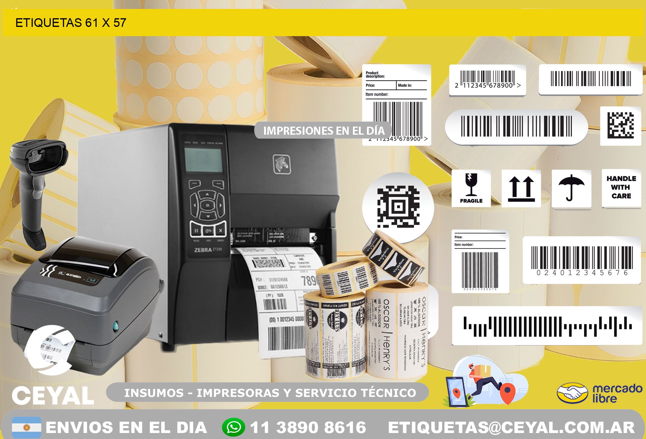 ETIQUETAS 61 x 57