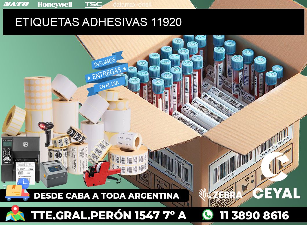 ETIQUETAS ADHESIVAS 11920