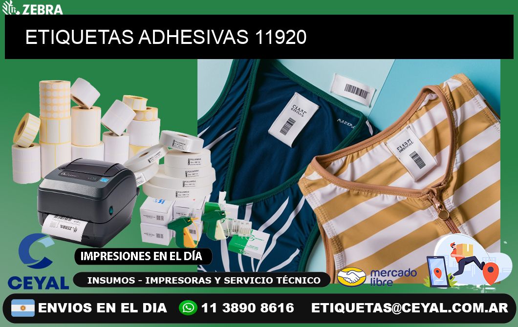 ETIQUETAS ADHESIVAS 11920