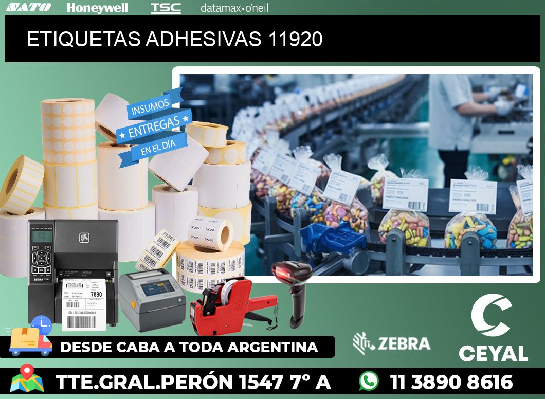 ETIQUETAS ADHESIVAS 11920