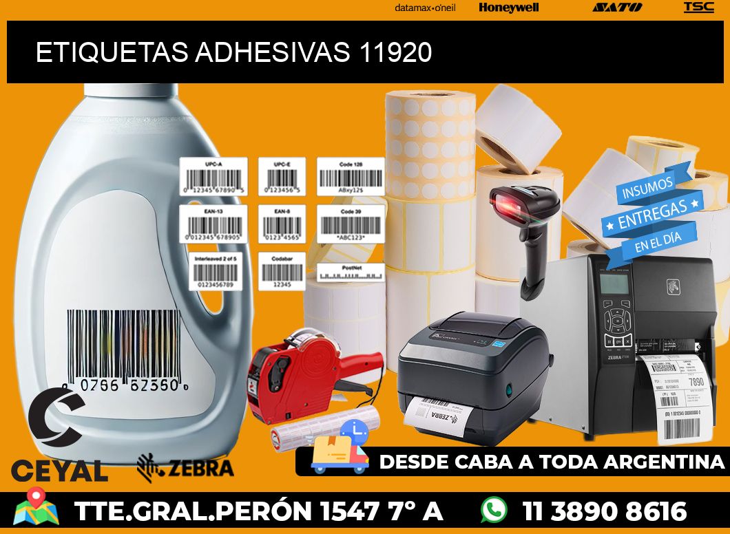 ETIQUETAS ADHESIVAS 11920