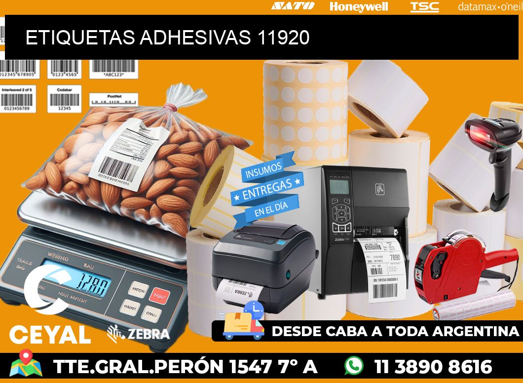 ETIQUETAS ADHESIVAS 11920