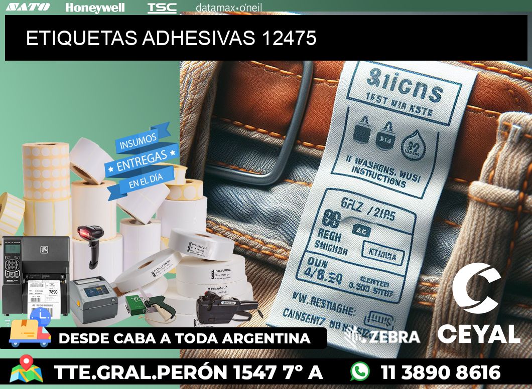 ETIQUETAS ADHESIVAS 12475