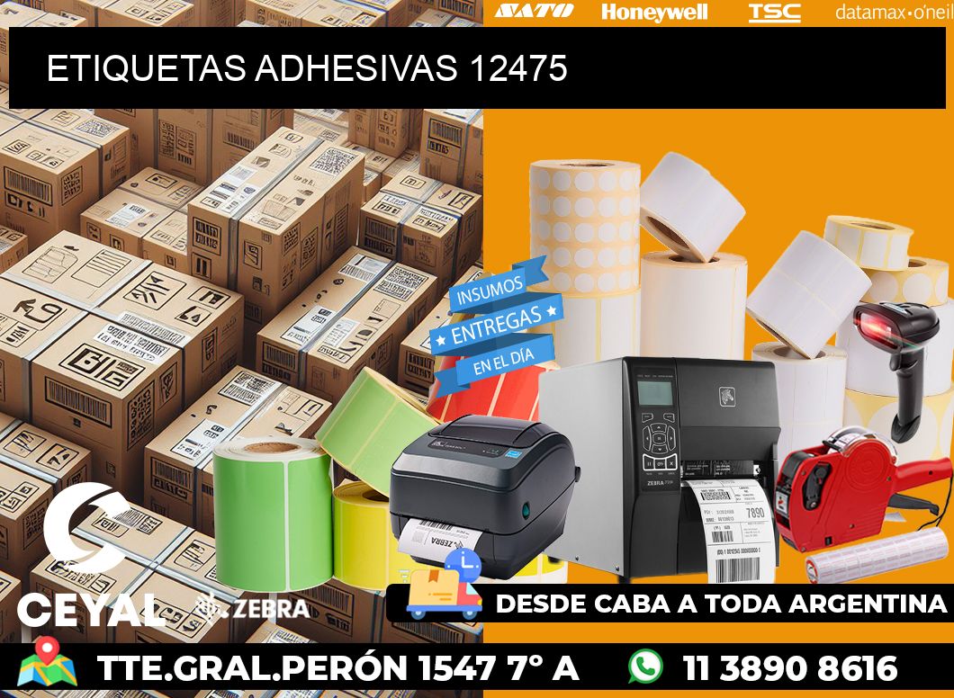 ETIQUETAS ADHESIVAS 12475