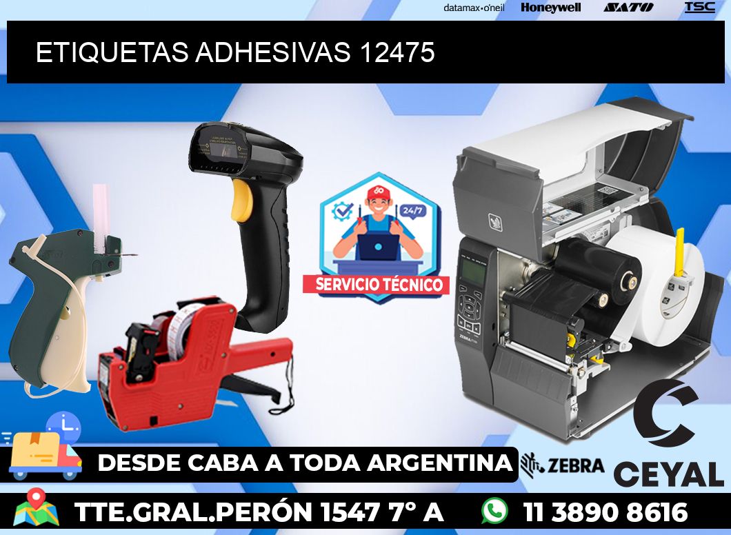 ETIQUETAS ADHESIVAS 12475