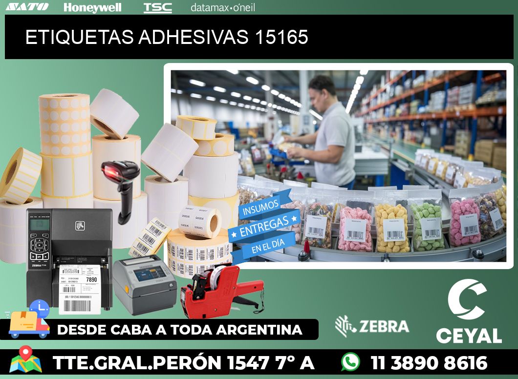 ETIQUETAS ADHESIVAS 15165