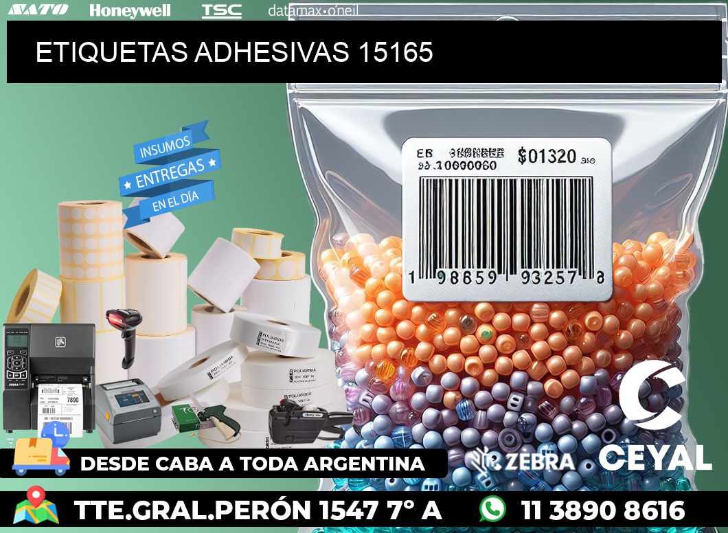 ETIQUETAS ADHESIVAS 15165