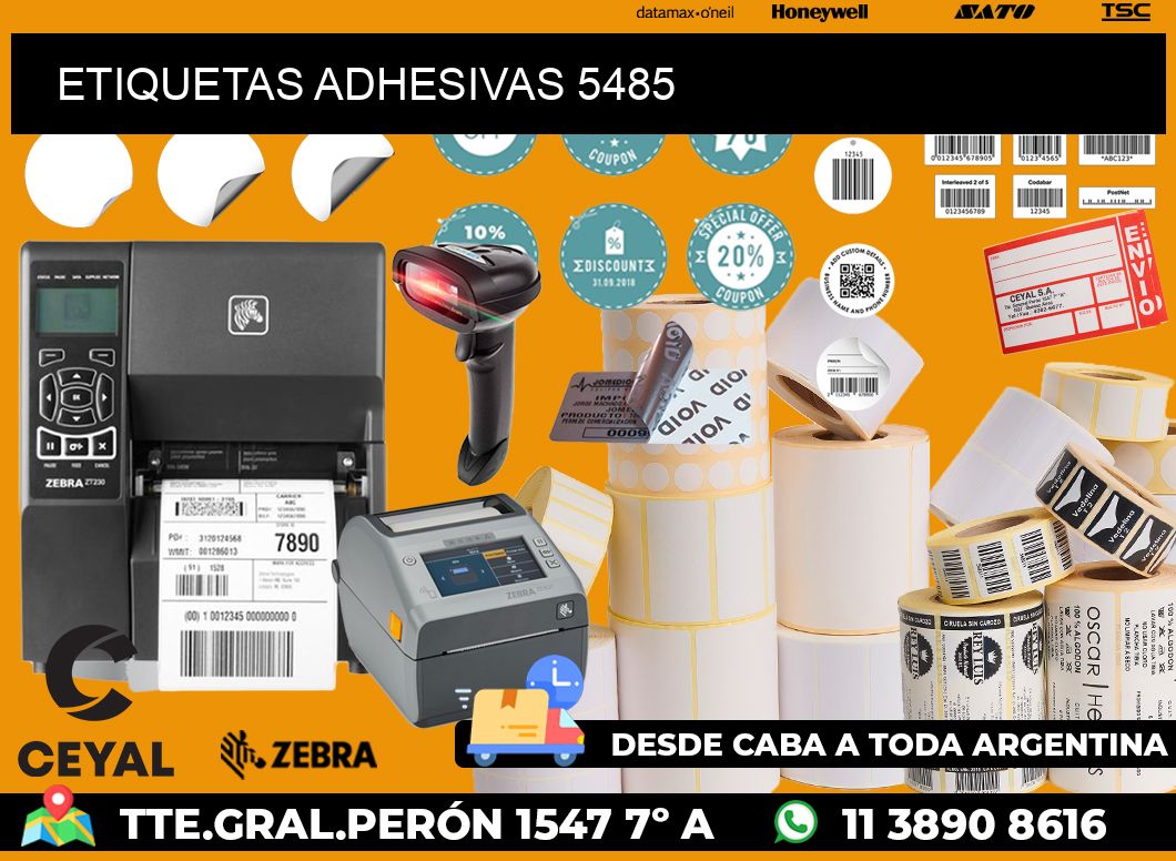 ETIQUETAS ADHESIVAS 5485