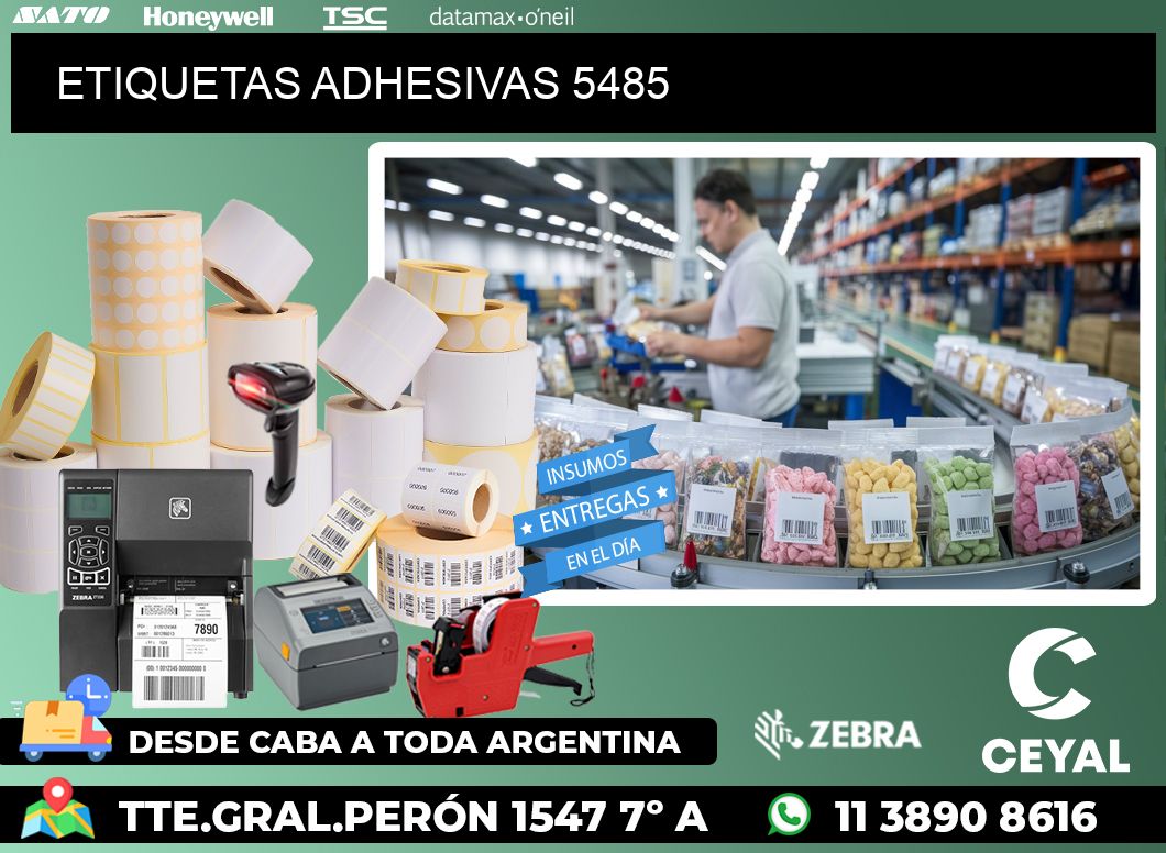 ETIQUETAS ADHESIVAS 5485