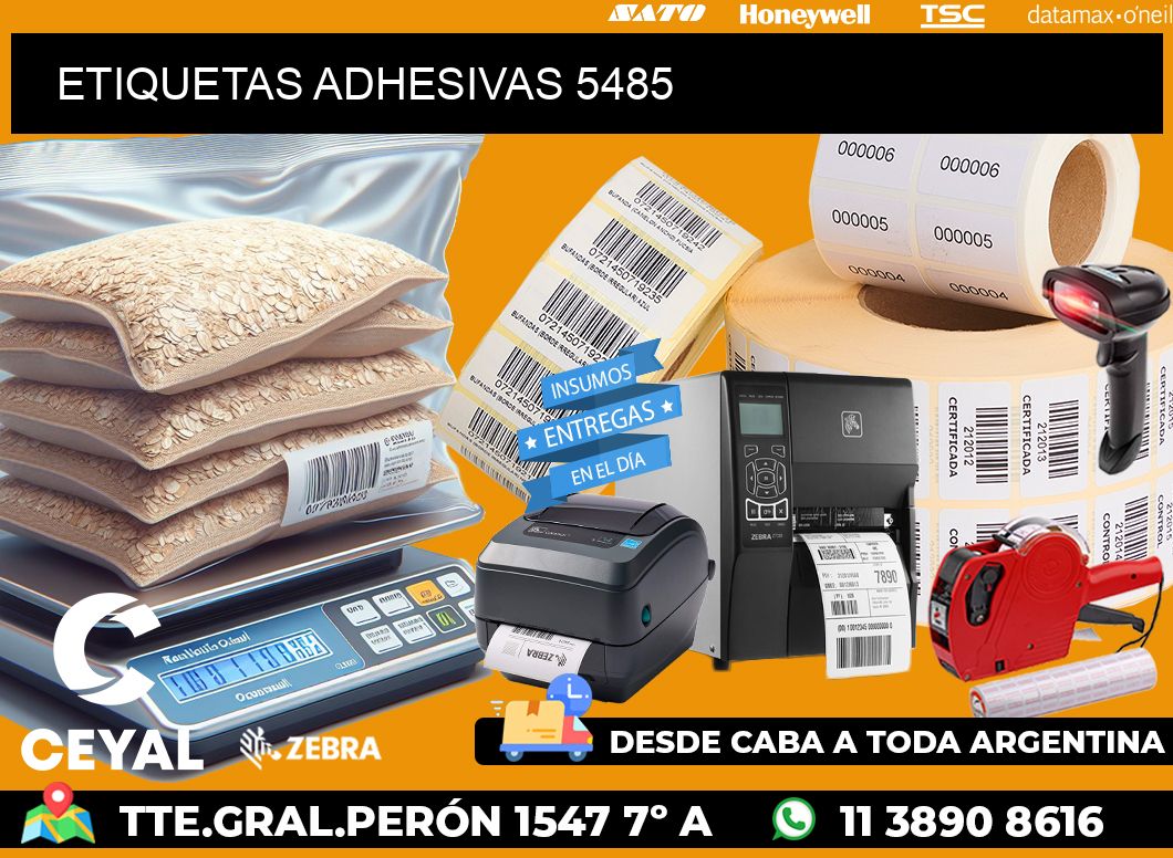 ETIQUETAS ADHESIVAS 5485