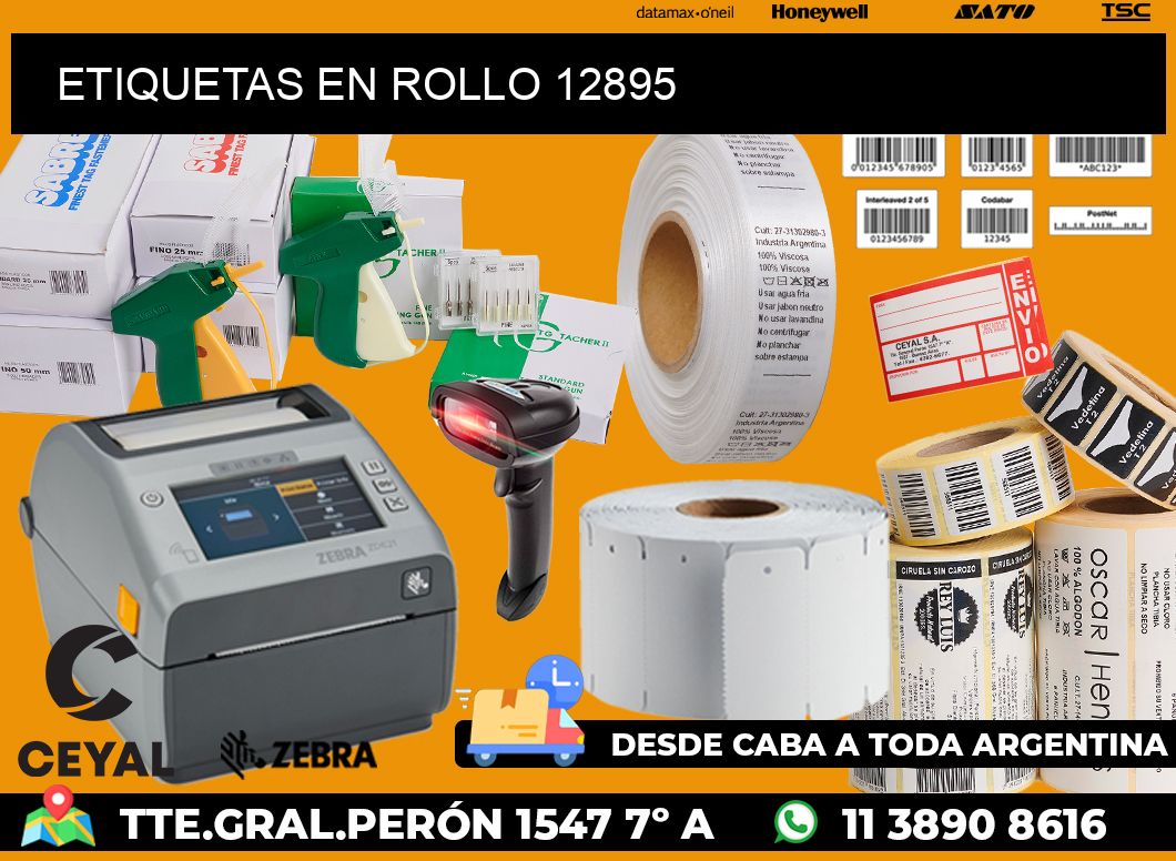 ETIQUETAS EN ROLLO 12895