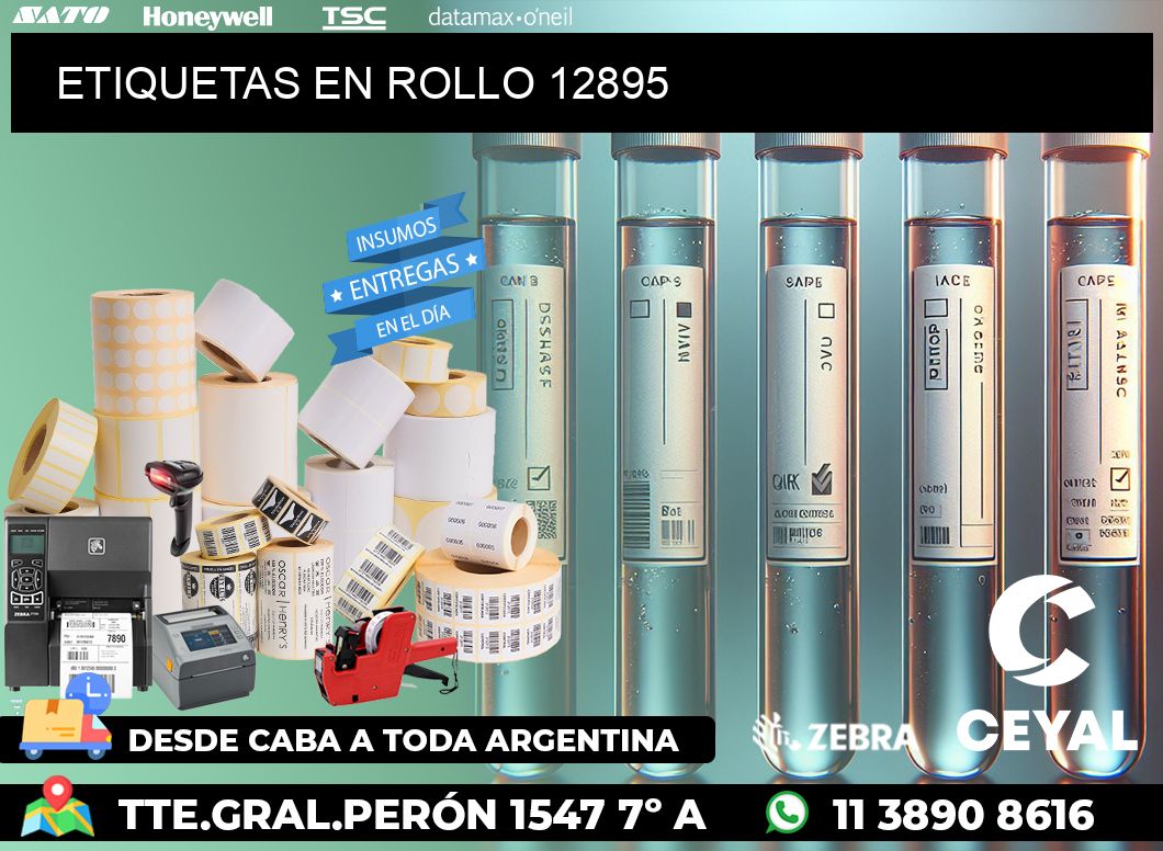 ETIQUETAS EN ROLLO 12895