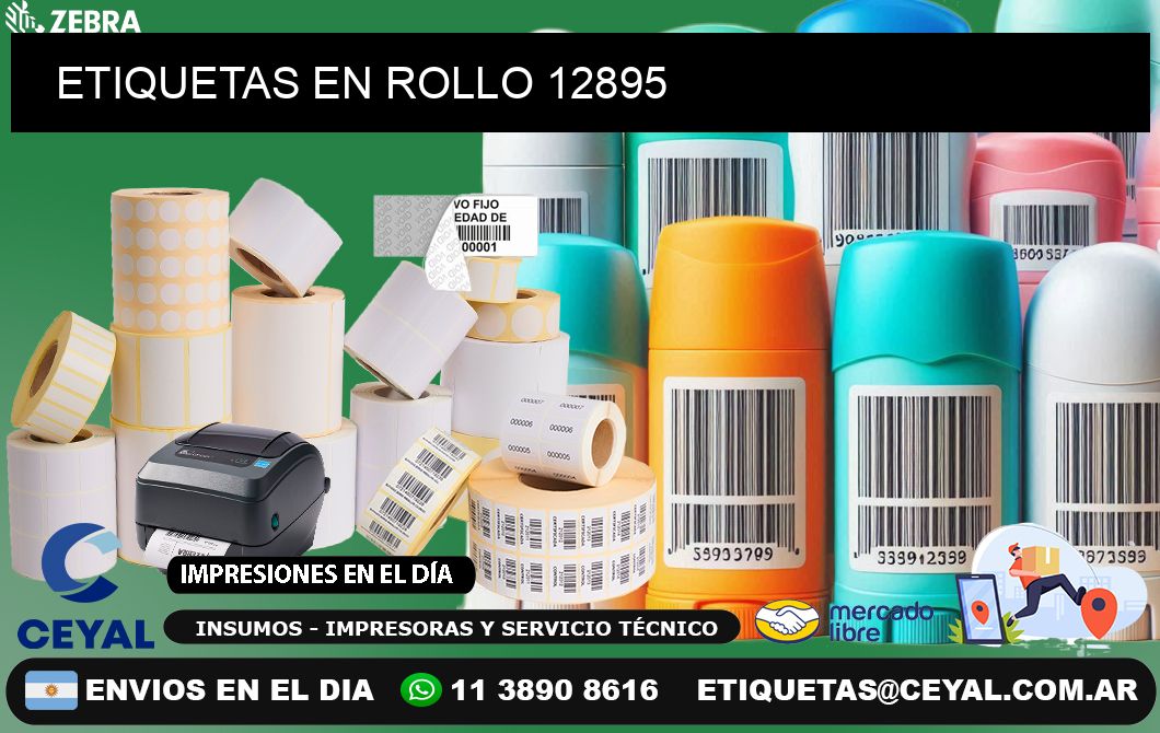 ETIQUETAS EN ROLLO 12895