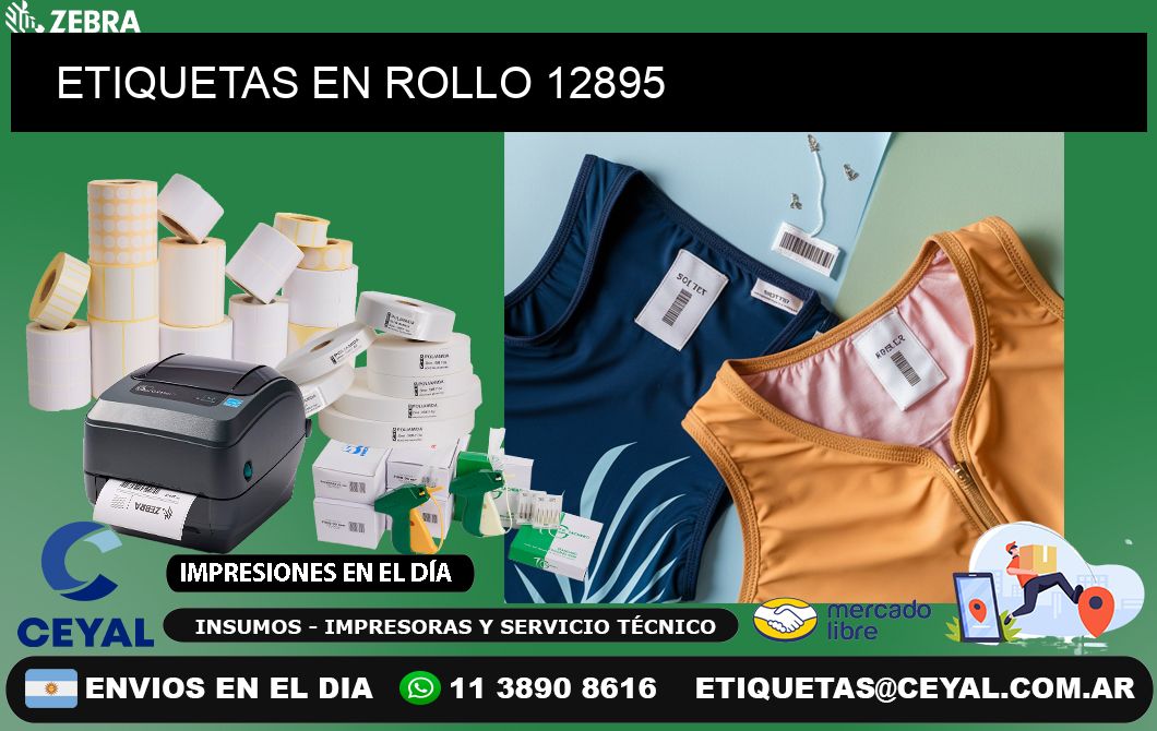 ETIQUETAS EN ROLLO 12895