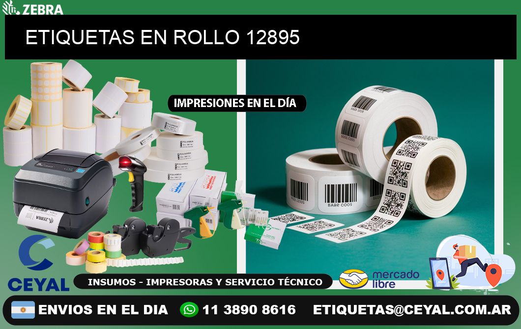 ETIQUETAS EN ROLLO 12895