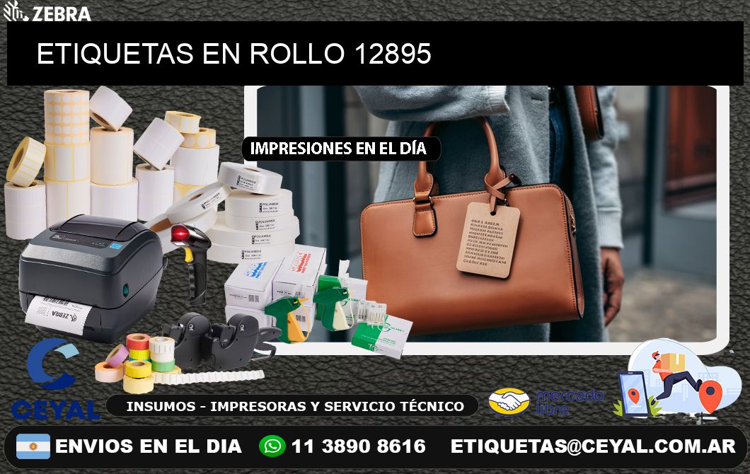 ETIQUETAS EN ROLLO 12895