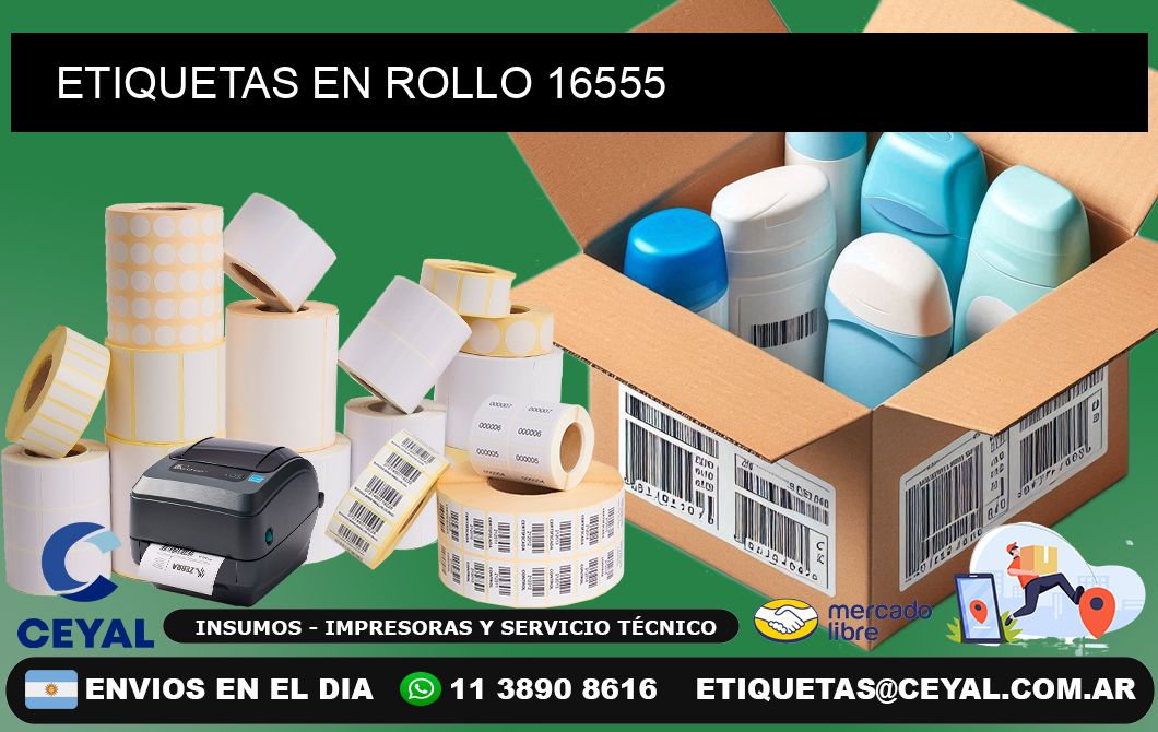 ETIQUETAS EN ROLLO 16555