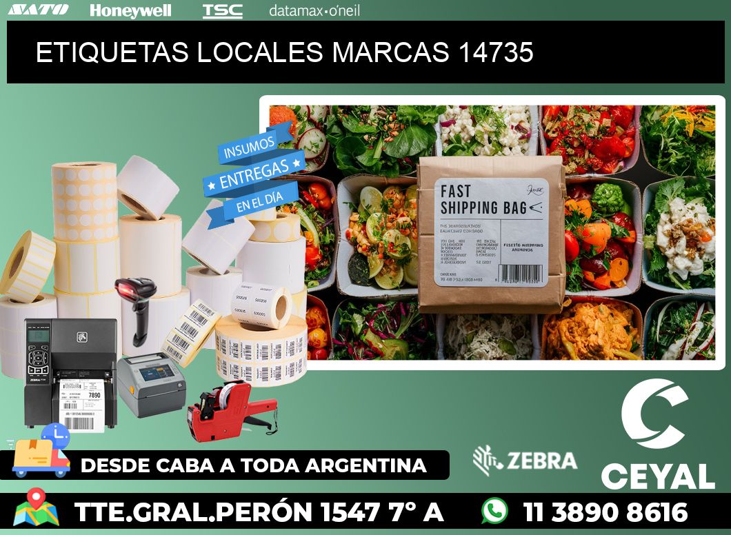ETIQUETAS LOCALES MARCAS 14735