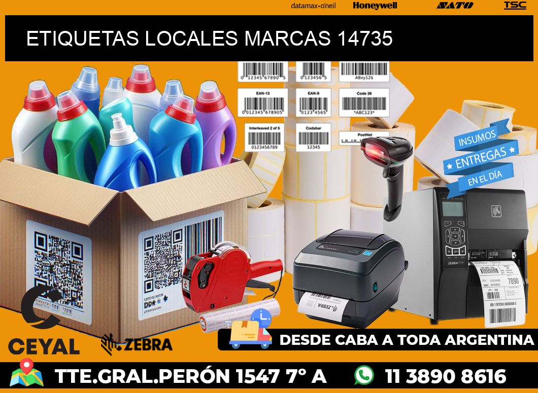 ETIQUETAS LOCALES MARCAS 14735