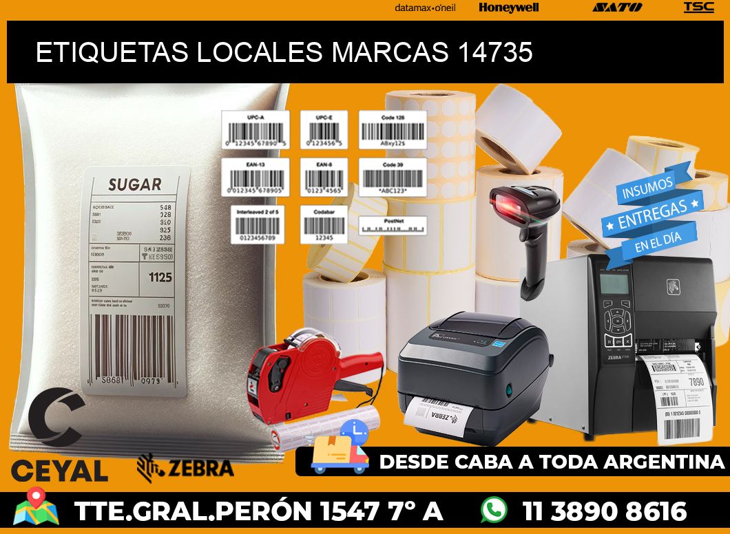 ETIQUETAS LOCALES MARCAS 14735