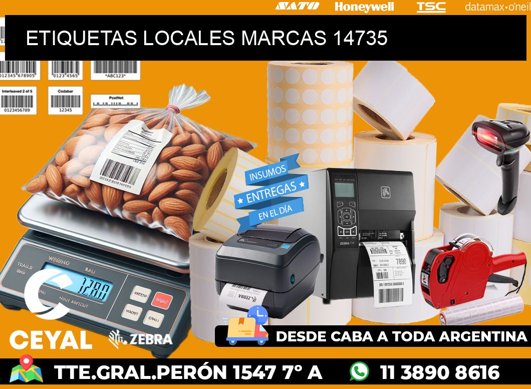ETIQUETAS LOCALES MARCAS 14735