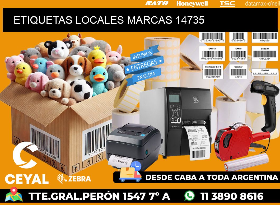 ETIQUETAS LOCALES MARCAS 14735